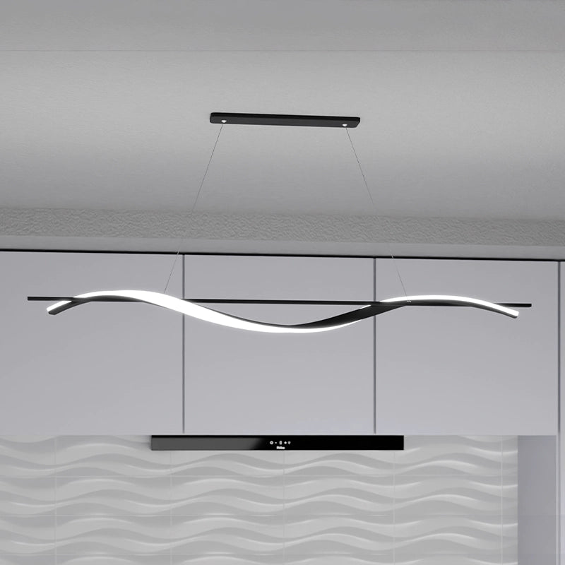 ЛЕД Висящ полилей 100см Алуминий + Акрил