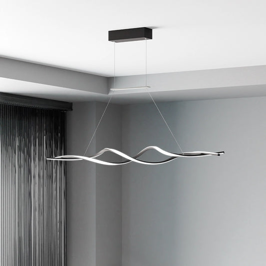 ЛЕД Висящ полилей Черен