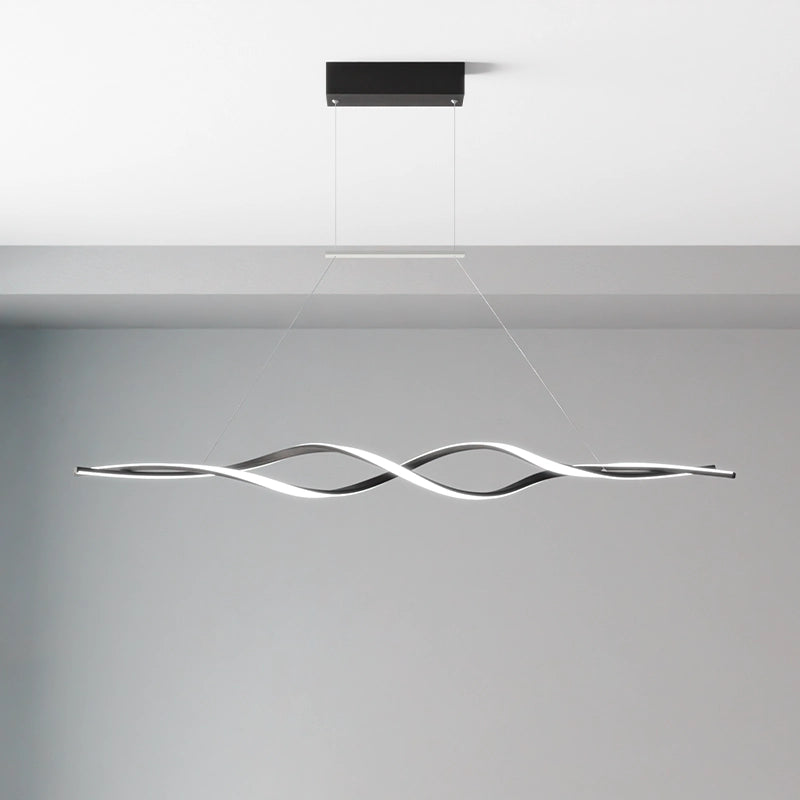 ЛЕД Висящ полилей Черен