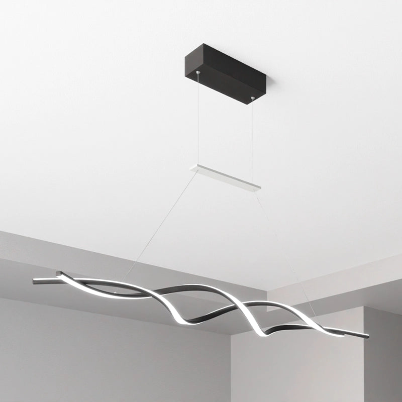 ЛЕД Висящ полилей Черен