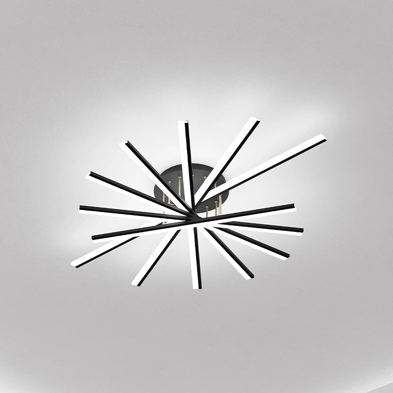 ЛЕД Полилей черен 108x15см 7Л