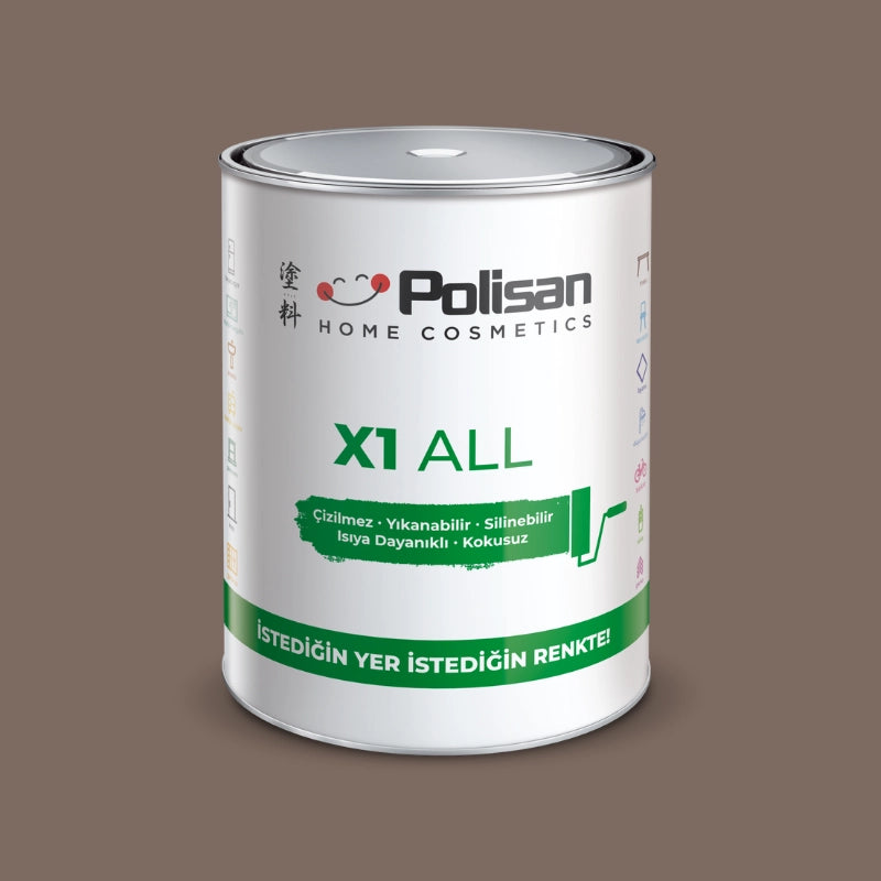 Интериорна боя X1 All Бадемово кафяво 0.75Л